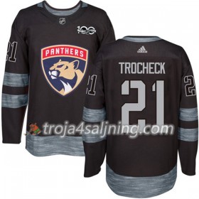Florida Panthers tröja Vincent Trocheck 21 1917-2017 100th Anniversary Adidas Svart Authentic - NHL Tröjor Herr